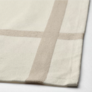 NISSÖGA Tablecloth, beige/white, 57x94 "