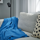 DAGGKÅPOR Throw, bright blue, 130x170 cm
