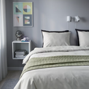 PILTANDVINGE Duvet cover and 2 pillowcases, grey, 200x200/50x60 cm