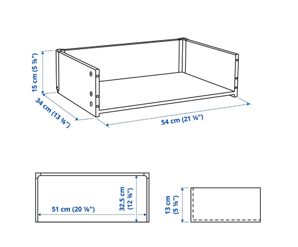 BESTÅ pull-out frame, blackbrown, 60x15x40 cm