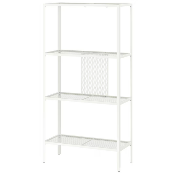 BAGGEBO Shelving unit, metal/white, 60x25x116 cm