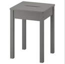 HAUGA Stool, gray