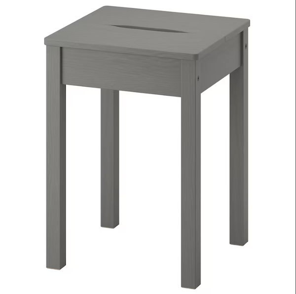 HAUGA Stool, gray