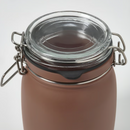 KORKEN Jar with lid, brown-red, 1 l