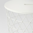 KVISTBRO Storage table, white, 44 cm