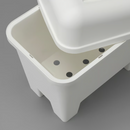 BURSJÖN Stool with storage, white