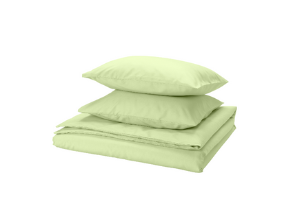 PILTANDVINGE Duvet cover and 2 pillowcases, light green, 200x200/50x60 cm