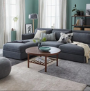 STOENSE large rug, medium grey, 170x240 cm, low pile