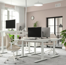 MITTZON Underframe sit/stand for desk, electric/white, 120/140/160x60 cm