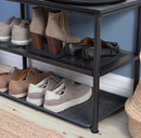 NIPÅSEN Bench with shoe storage, black, 79x35x52 cm