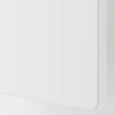 SMASTAD Loft bed frame w desk and storage, white, 90x200 cm