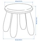 MAMMUT Children's stool, in/outdoor/red