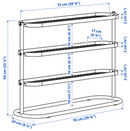 ÄLGANÄS Shoe rack, black, 76x24x59 cm
