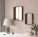 DVÄRGSYREN Mirror, walnut veneer, 40x50 cm