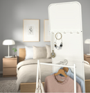 KNAPPER Standing mirror, white, 48x160 cm