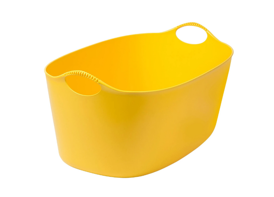 TORKIS Flexi laundry basket, in-/outdoor, yellow, 35 l