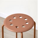 MARIUS stool , red-brown, 45 cm