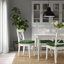 MALINDA chair pad , green, 40/35x38x7 cm