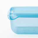 PRUTA Food container with lid, blue, 20 oz