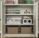 HAUGA Cabinet with 2 doors, white, 70x116 cm