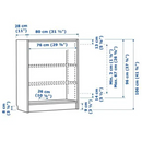 BILLY bookcase, oak effect, 80x28x106 cm