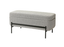 VALTORP Bench, with storage/Viarp beige/brown, 103 cm