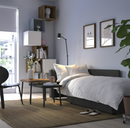 SKÖNABÄCK 2-seat sofa-bed, Knisa dark grey