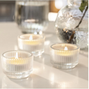 LÖVSKOGSLUND scented tealight, light green, 3.5 hr