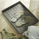 BAGGMUCK Shoe mat, in/outdoor/grey, 46x35 cm