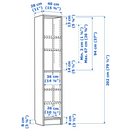 BILLY Bookcase, black oak effect, 40x28x202 cm
