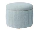 ATERLÖGA pouffe with storage, kilanda light blue