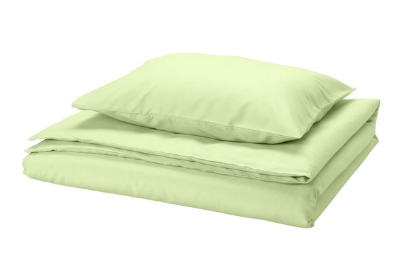 PILTANDVINGE Duvet cover and pillowcase, light green, 150x200/50x60 cm