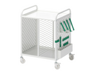 BRANNBOLL Shelving unit on castors, white, 56x62 cm