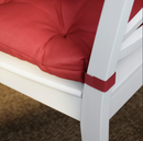 MALINDA Chair cushion, dark red, 40/35x38x7 cm