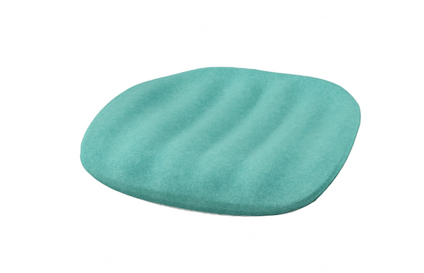 PYNTEN seat pad for office chair, turquoise, 33x32 cm