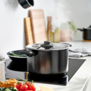 HEMLAGAD 6-piece cookware set, non-stick coating black