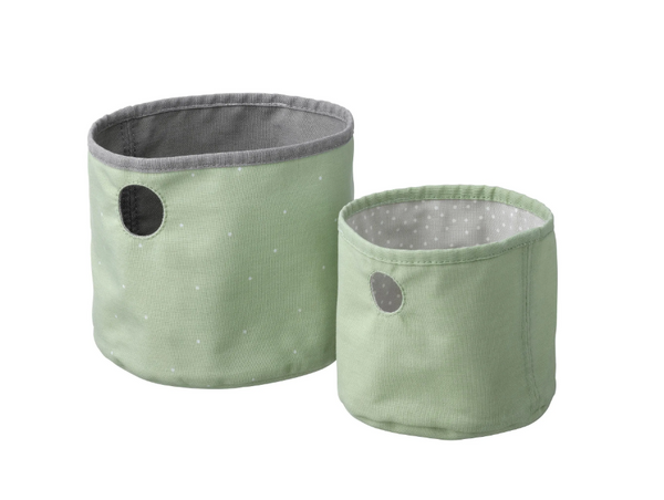 LEN box set of 2, green-light gray