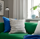 MÄSTERROT Cushion cover, white/black, 50x50 cm