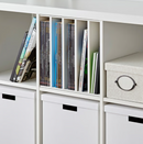 KALLAX Insert with 4 shelves, white, 33x33 cm