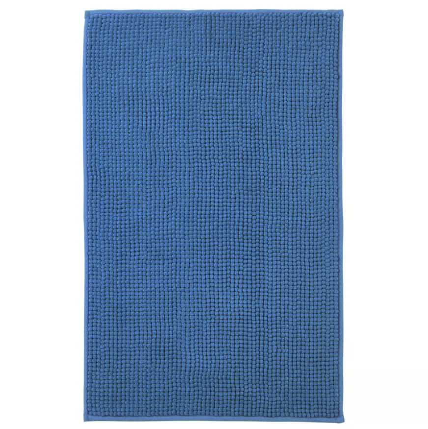 TOFTBO Bath mat, bright blue, 50x80 cm