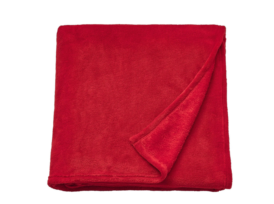 TRATTVIVA bedspread/blanket, red, 150x250 cm