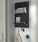 SKÅDIS Pegboard, black, 36x56 cm