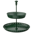 GARNERA dish, 2 plates, dark green