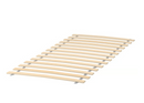 KRITTER Bed frame and guard rail, white, 70x160 cm/LURÖY Slatted bed base, 70x160 cm