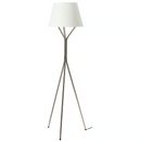 BLÄNKFYR floor lamp, nickel-plated, 151 cm