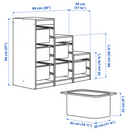 TROFAST IKEA unit shelves 99x44x94 cm