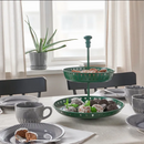 GARNERA dish, 2 plates, dark green