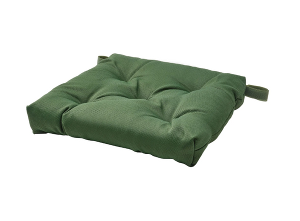 MALINDA chair pad , green, 40/35x38x7 cm