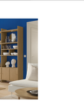 LÅDMAKARE Storage cabinet, oak effect, 35x212 cm, left+right/LÅDMAKARE shelf, 76x34 cm/LÅDMAKARE Insert with compartments, 76x34x24 cm/LÅDMAKARE Cabinet with sliding doors, oak effect