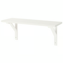 BURHULT Shelf, white, 59x20 cm